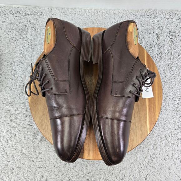 Cole Haan Henry Grand Os Blucher Cap Toe Brown Daily Oxford Dress Shoes Mens 9 M - Picture 7 of 13